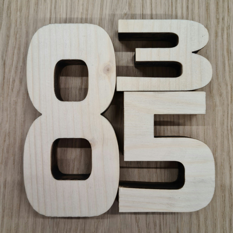 Blocs numèrics de fusta