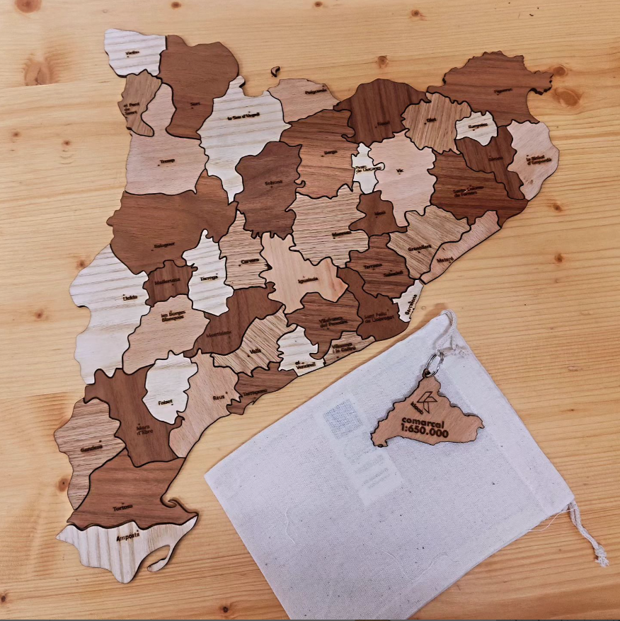 Trencaclosques de les comarques 1:650.000